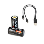18350 Rechargeable Battery, 1200mAh USB Batteries, HRT AWLS, circuit protection, Tactical Gear, mlok, cnc, MOLLE, PAL, military, police, law enforcement, infantary, HRT AWLS 18350,