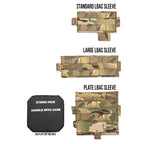 LBAC Large Sleeve, Large Cummerbund Sleeves, LBAC Plate Carrier, Tactical Gear, Plate Carrier, Chest Harness, Placard, Tactical Training, HRT, mlok, cnc, MOLLE, PAL, military, police, law enforcement, infantary,