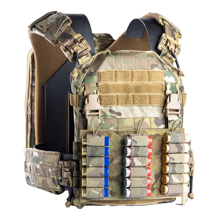 Laser Cut Shotgun Placard, removable caddy, plate carriers, tactical vest, bodyarmor vest, multicam, mlok, cnc, MOLLE, PAL, military, police, law enforcement, infantary,