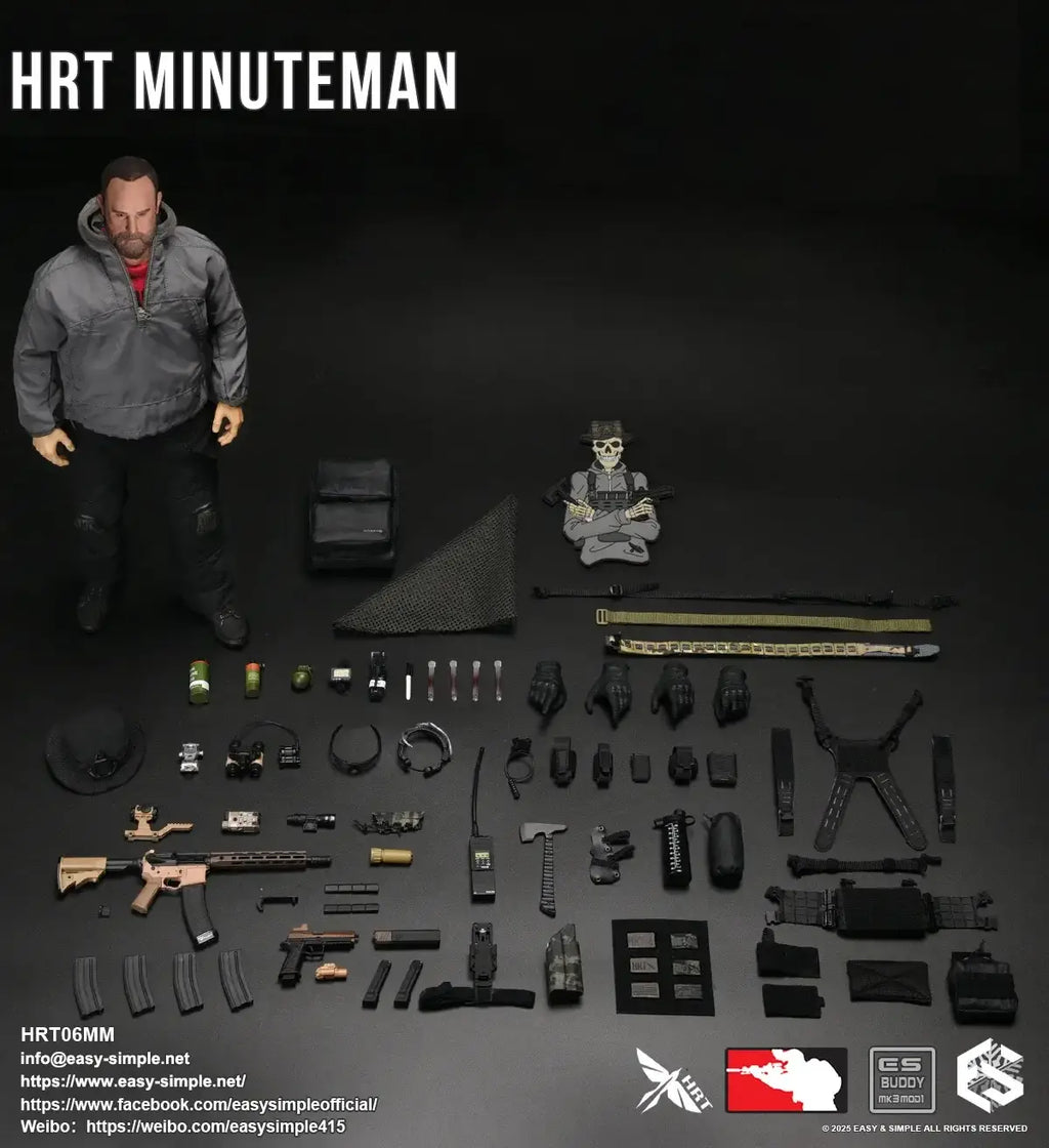 HRT 1/6 Minuteman Figure, tactical vest, bodyarmor vest, multicam, mlok, cnc, MOLLE, PAL, military, police, law enforcement, infantary, Tactical Gear, Plate Carrier, Chest Harness, Placard, Tactical Training, Weapon Mounted Light,