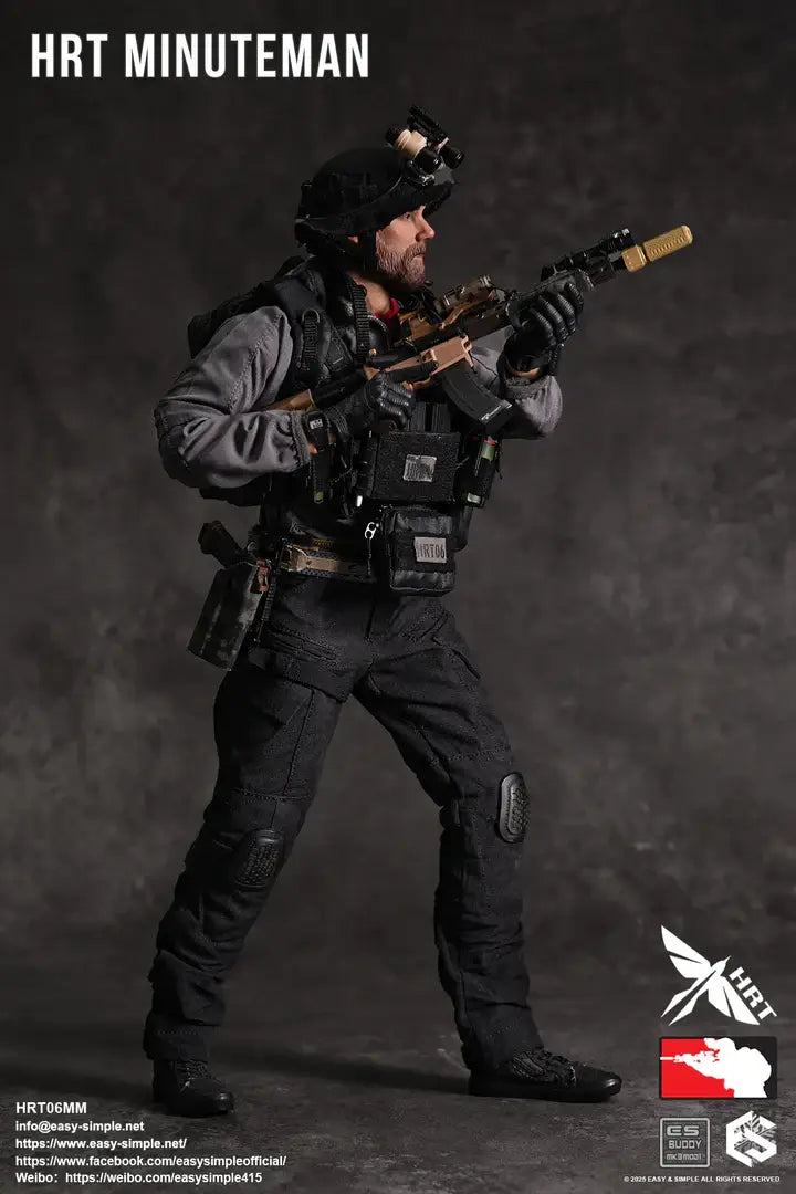 HRT 1/6 Minuteman Figure, tactical vest, bodyarmor vest, multicam, mlok, cnc, MOLLE, PAL, military, police, law enforcement, infantary, Tactical Gear, Plate Carrier, Chest Harness, Placard, Tactical Training, Weapon Mounted Light,