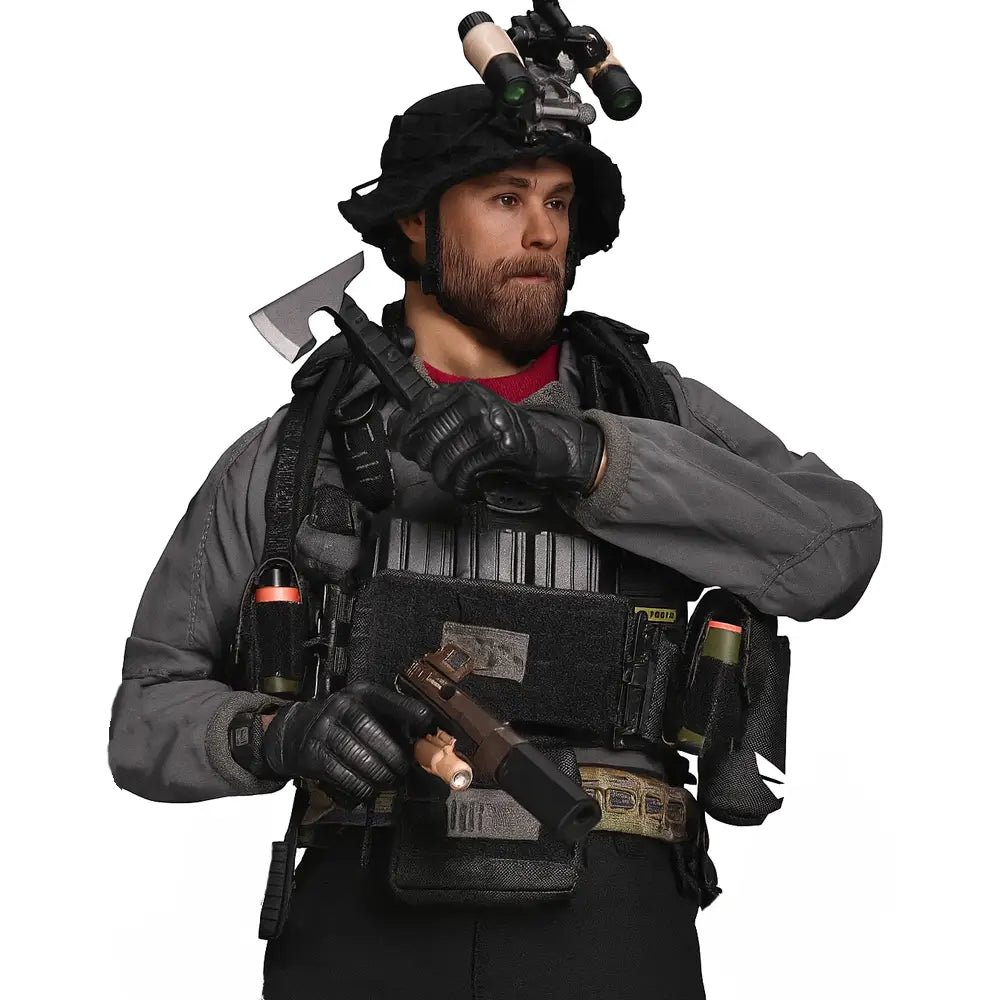 HRT 1/6 Minuteman Figure, tactical vest, bodyarmor vest, multicam, mlok, cnc, MOLLE, PAL, military, police, law enforcement, infantary, Tactical Gear, Plate Carrier, Chest Harness, Placard, Tactical Training, Weapon Mounted Light,