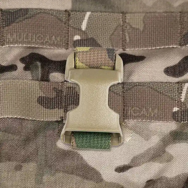HRT Placard Buckle Adapter, Web Mounted Buckle, Tactical Training, Tactical Gear, Quick Attach HD MOLLE, Web Mounted Buckle, police, Plate Carrier, Placard, PAL, MOLLE, mlok, military, law enforcement, infantary, cnc, Chest Harness,