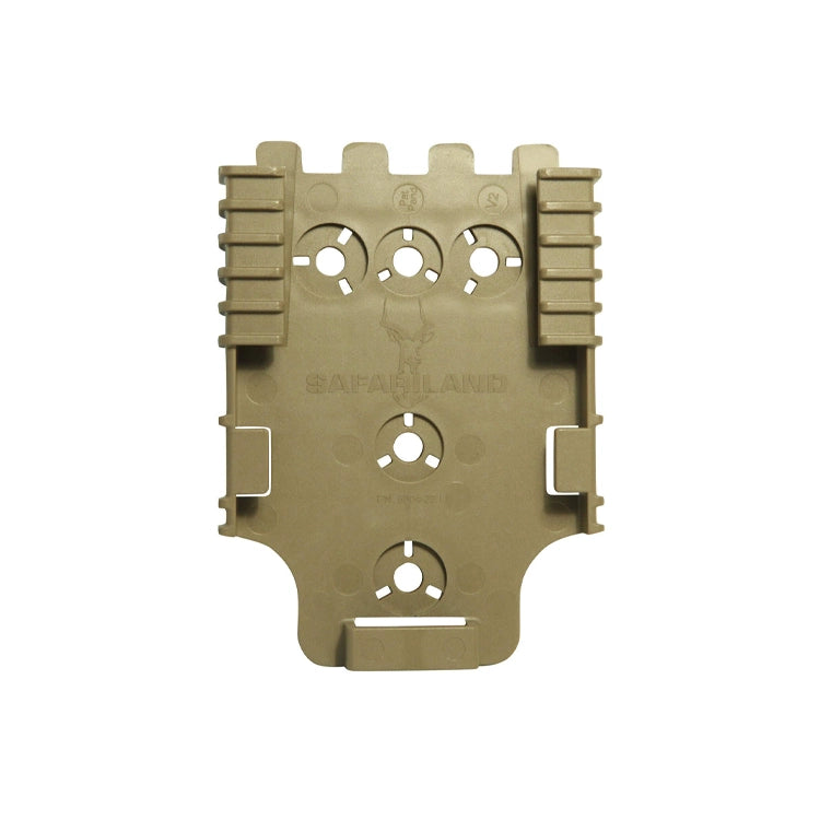 Safariland QLS - FDE, Safariland 6004-22 QLS Plate, Receiver plate, Tactical Gear, Ballistic Plates, tactical vest, bodyarmor vest, multicam, mlok, cnc, MOLLE, PAL, military, police, law enforcement, infantary,