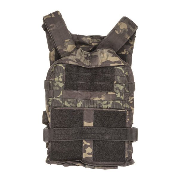 HRT RAC Plate Carrier <ul> <li>Proprietary Dual back panel zippers for user configuration</li> <li>Quick Release should buckle can be configured to the right, left or removed</li> <li>500 Denier Cordura double stitched outer carrier</li> <li>Ultra light-weight yet comfortable base system for every day deployment</li> <li>Dual YKK zipper sections to add mission specific panels</li> <li>Secure, easily adjustable shoulder and waist straps allow for comfort fitting.</li> <li>Air flow channel keeps wearer cool. Optional Velcro pontoons or spacers can further extend comfort to long period of use.</li> <li>LE Carrier fits 10”x12”</li> <li>X-Large Carrier fits 11”x14” or X-Large SAPI plates</li> </ul> HRT Tactical Gear
