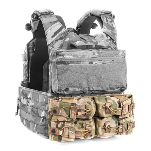 Quad Flashbang Pouch, Tactical Gear, Plate Carrier, Chest Harness, magazine Pouches, Pistol Pouch, Rifle Pouch, AR Pouch, actical vest, bodyarmor vest, mlok, cnc, MOLLE, PAL, military, police, law enforcement, infantary,