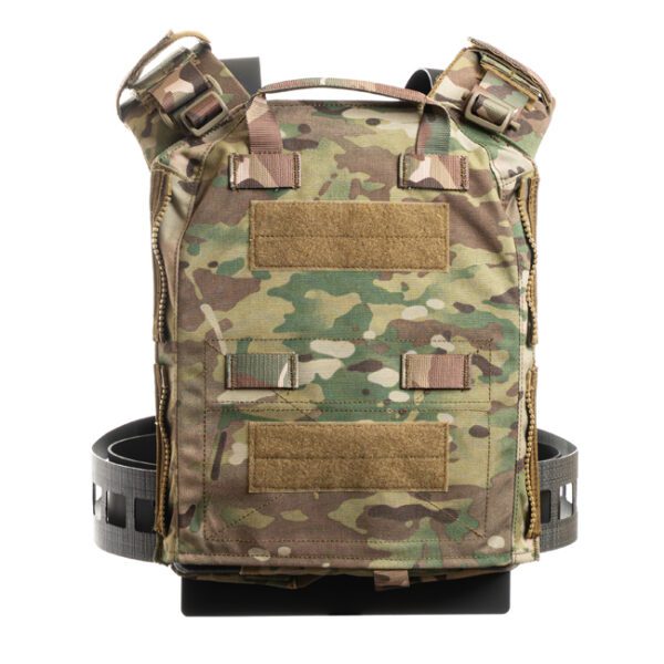 HRT LBAC Plate Carrier <ul> <li>Chassis System “one-size-fits-all”</li> <li>Rigid cummerbund for load bearing support</li> <li>Proprietary Dual back panel zippers for user configuration</li> <li>Quick Release shoulder buckle can be configured to the left, right or removed</li> <li>500 Denier Cordura placard Double Stitched outer carrier</li> <li>Ultra light-weight yet comfortable base system for every day deployment</li> <li>Dual YKK zipper sections to add mission specific panels</li> <li>Air flow channel keeps wearer cool. Optional Velcro pontoons or spacers can further extend comfort to long period of use.</li> <li>LE Carrier fits 10”x12” or SAPI Large</li> <li>X-Large Carrier fits 11”x14” or X-Large SAPI plates</li> </ul> HRT Tactical Gear