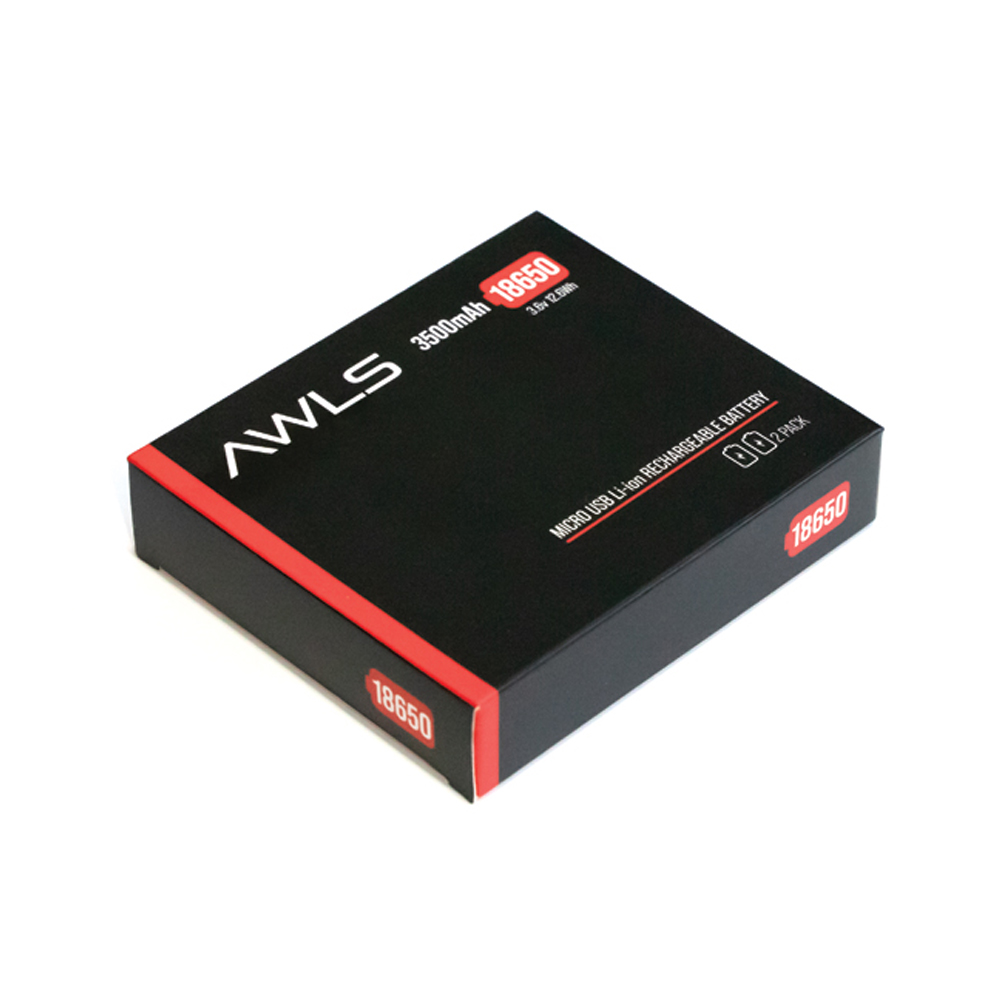 Natur Lang Fisker HRT AWLS 18650 3500mAh USB Batteries – HRT Tactical Gear