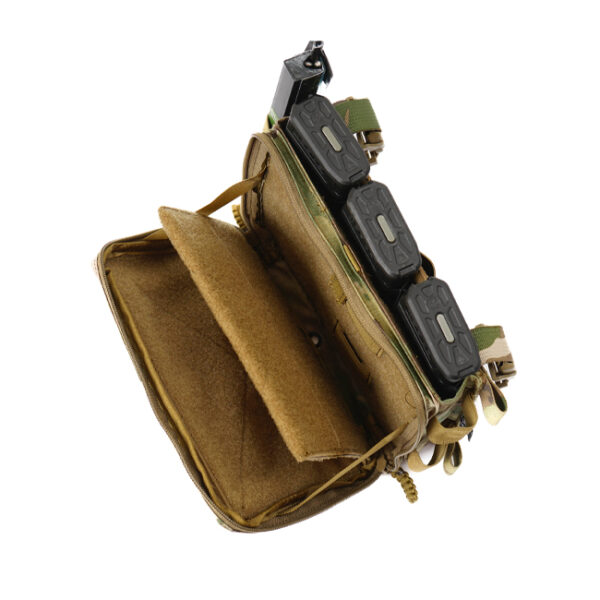 HRT Herrington Arms OMEGA Placard <ul> <li>Comes with 3 mag AR insert</li> <li>Two moveable Elastic Velcro pouches</li> <li>One integrated magnet mount for phone/ compass/ GPS</li> <li>500 Denier Cordura reinforced stitched</li> <li>Duraflex Buckle attachment system to attach to carriers</li> <li>Placard measures 9.25” x 7”</li> </ul> HRT Tactical Gear